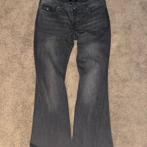 True Religion Dark Gray Flare Jeans